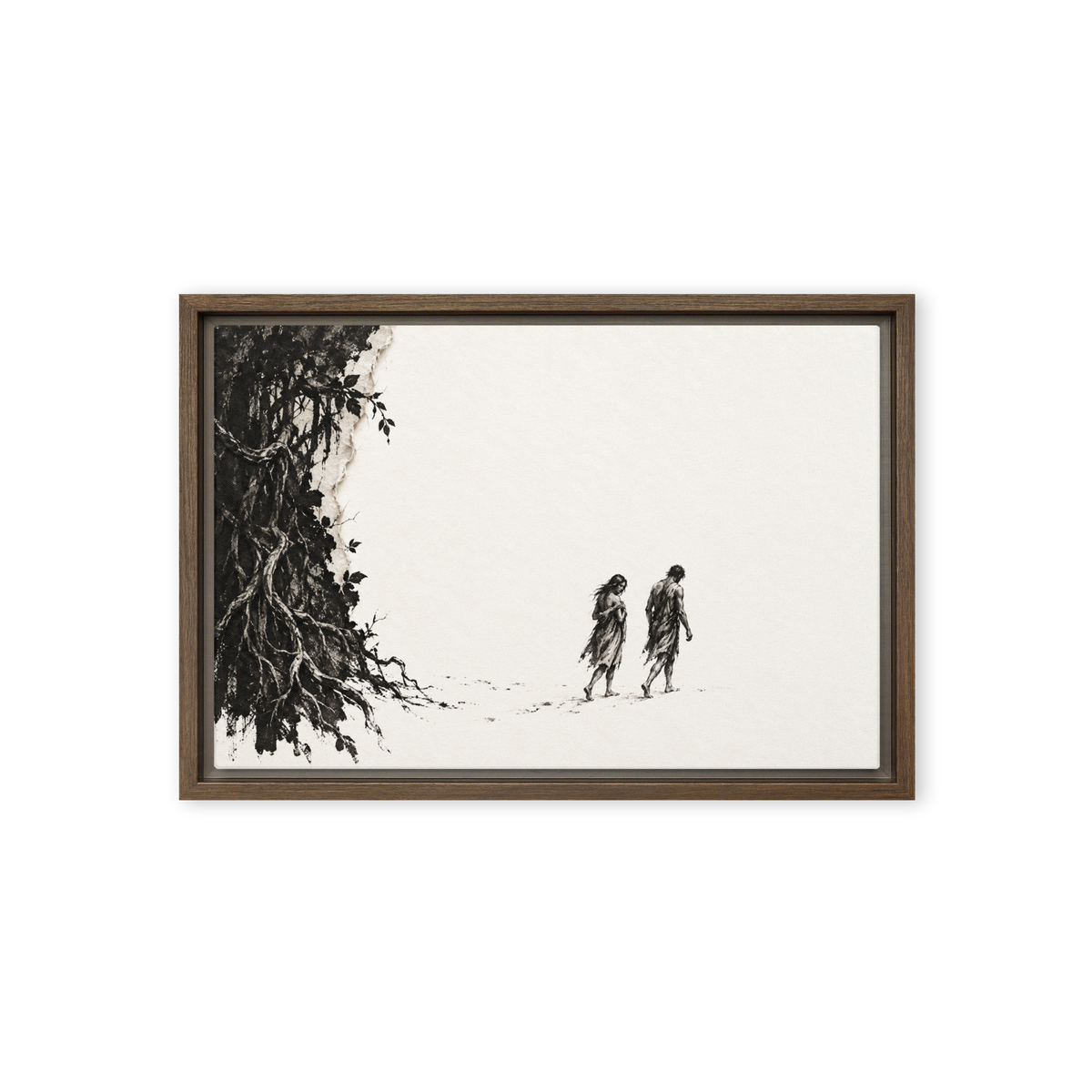 Eastward — 18 × 12 in · Framed Canvas · Brown frame — product view · original 2000px
