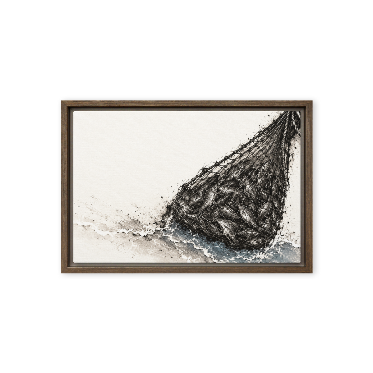 Unbroken — 18 × 12 in · Framed Canvas · Brown frame — product view · original 2000px