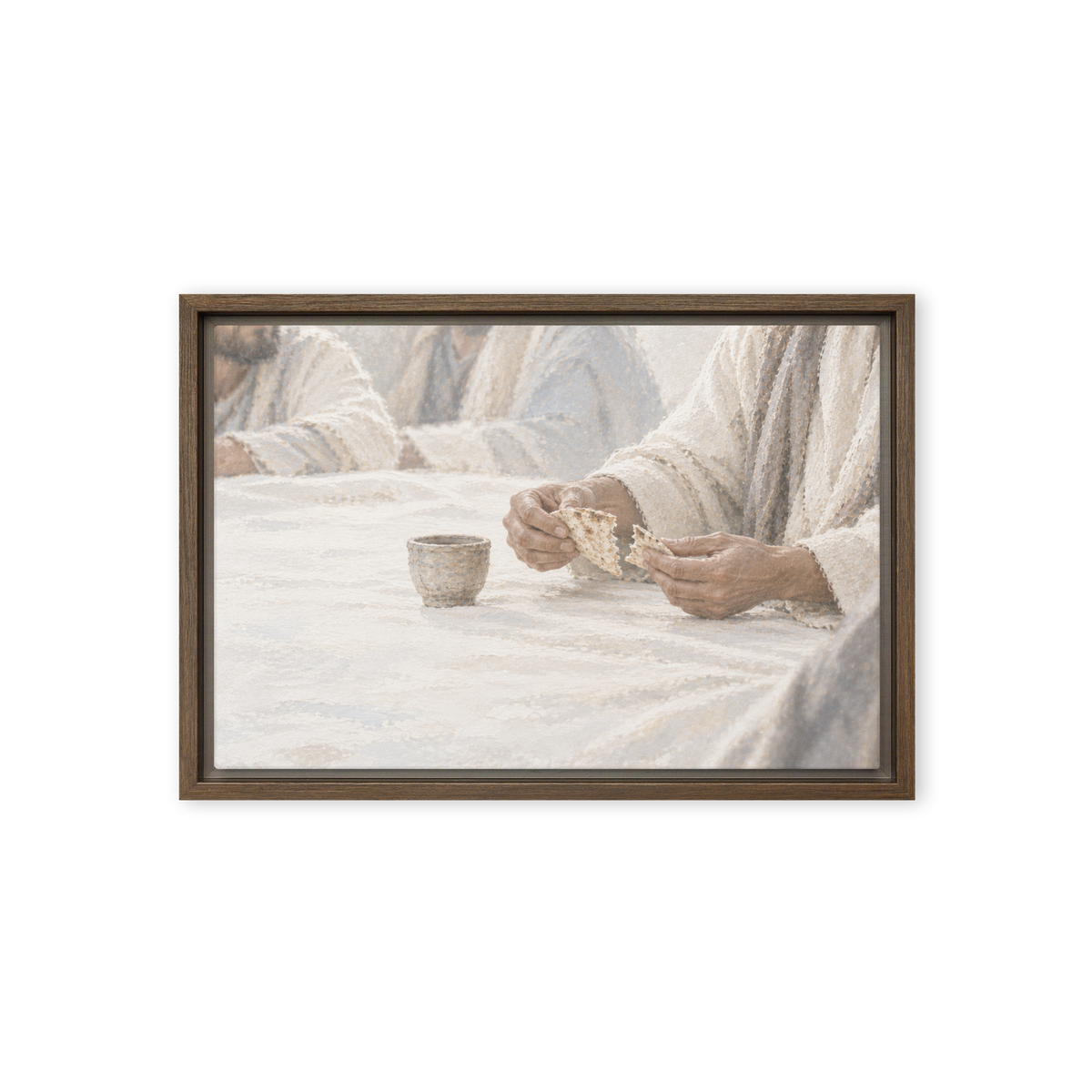 Given for You — 18 × 12 in · Framed Canvas · Brown frame — product view · original 2000px