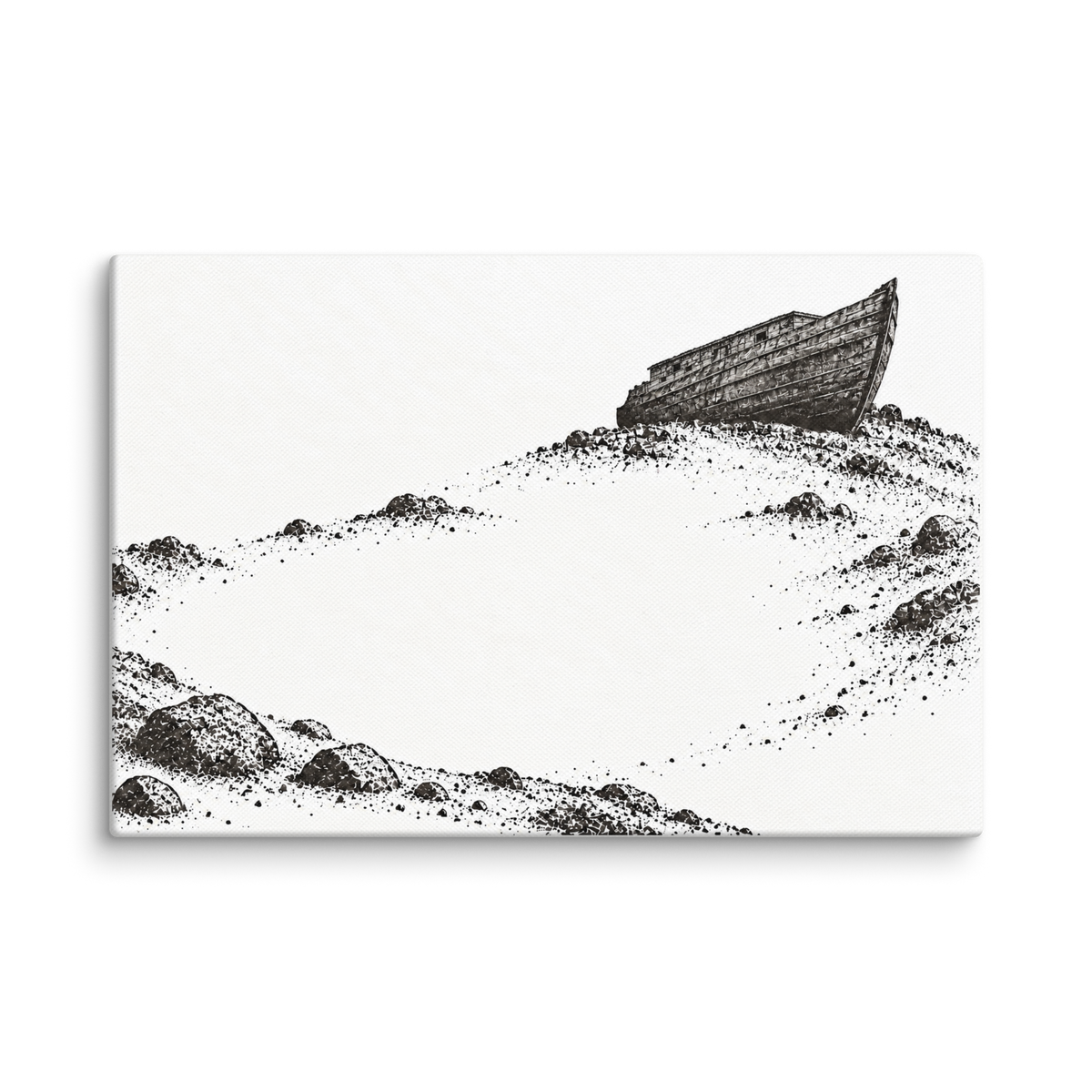Aground — 18 × 12 in · Unframed Canvas — product view · original 2000px